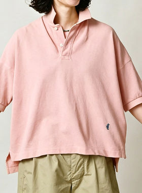 45R小海马刺绣宽松廓形POLO衫女
