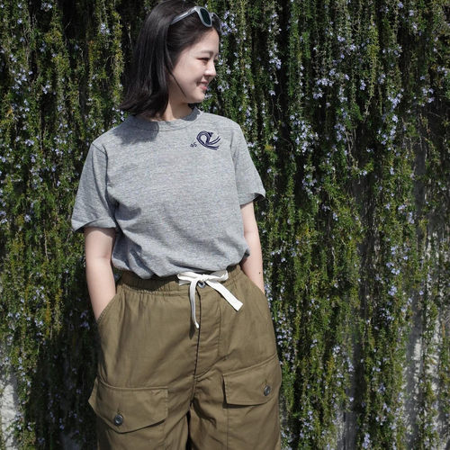 夏季新款45R字刺绣竹节棉短袖T恤