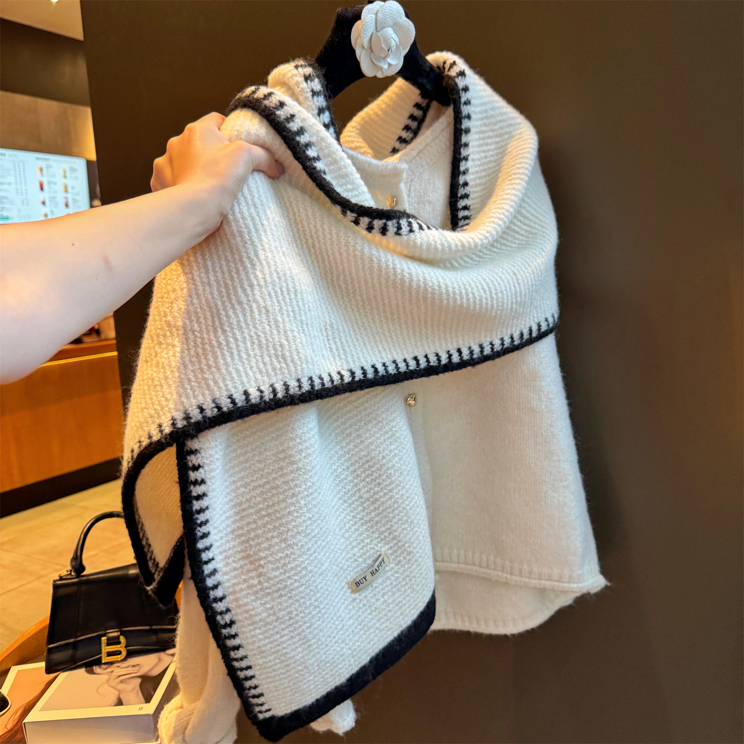 2025秋冬季新款小香风围巾送礼