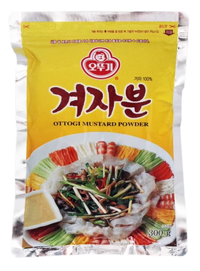 韩国进口食用辣根黄芥末粉面300g 发酵凉菜凉皮寿司料理用黄芥末