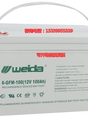 weida威达6-FM-33蓄电池12V33AH直流屏120家用太阳能150房车发电