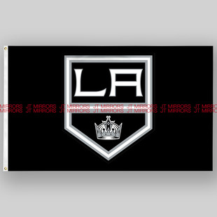 NHL美国洛杉矶国王队曲棍球冰球俱乐部队旗定做Los Angeles Kings
