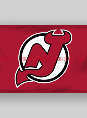 NHL美国新泽西魔鬼队曲棍球冰球俱乐部队旗旗帜New Jersey Devils