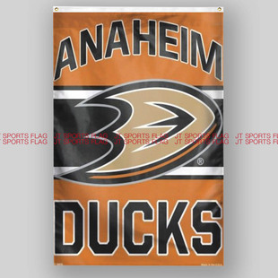 NHL美国阿纳海姆鸭队曲棍球冰球俱乐部冠军队旗周边Anaheim Ducks