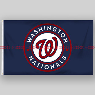MLB美国华盛顿国民队棒球俱乐部队旗Washington flags Nationals
