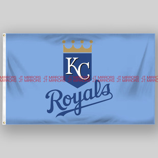 Royals flags City MLB美国堪萨斯城皇家队棒球俱乐部队旗Kansas