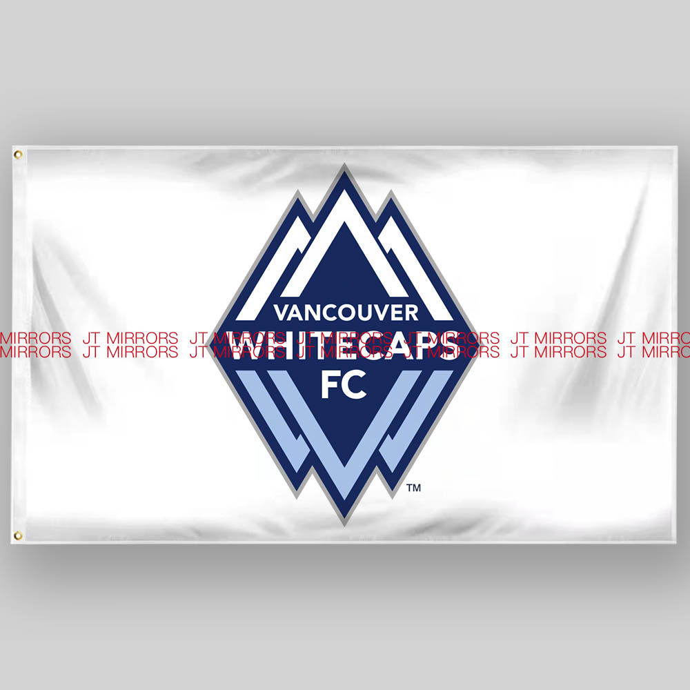 MLS美国职业足球联赛温哥华白帽队旗Vancouver Whitecaps FC flag