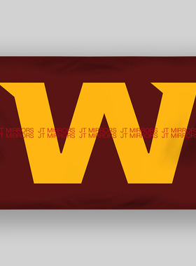 NFL美国华盛顿足球红皮红人橄榄球队旗Washington Football Team