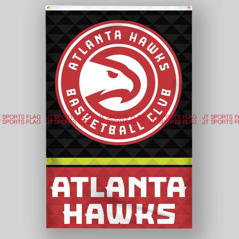 nba亚特兰大老鹰篮球俱乐部冠军队旗旗帜定制atlanta hawks flags