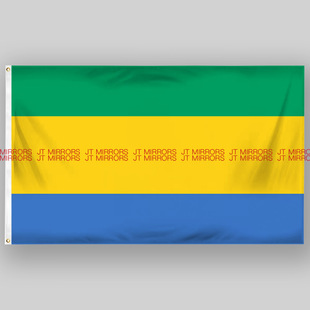 世界杯足球Gabon Flag加蓬国旗旗帜定制定做Flag of Gabon