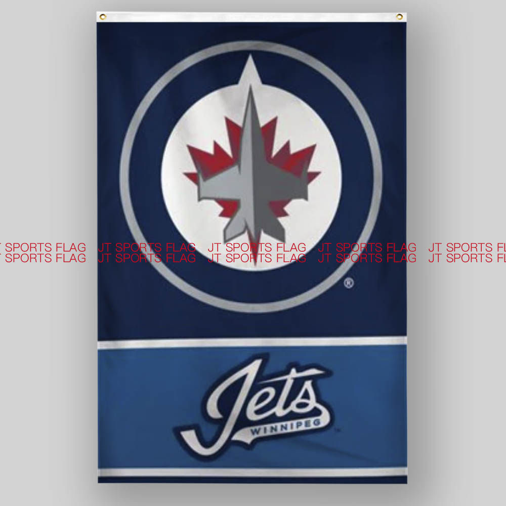NHL加拿大温尼伯喷气机队曲棍球冰球俱乐部冠军队旗Winnipeg Jets