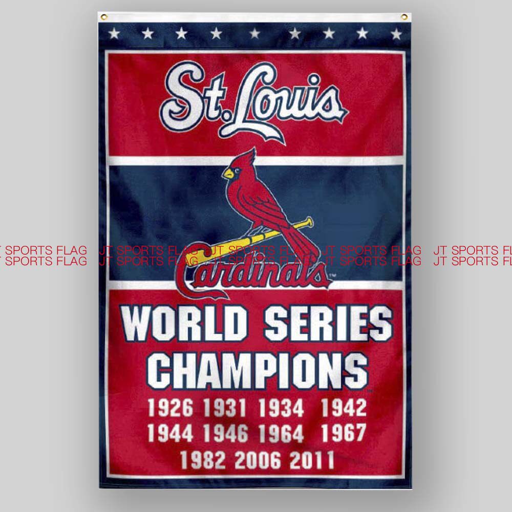 MLB美国圣路易斯红雀队棒球俱乐部冠军队旗St. Louis Cardinals