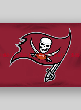 NFL美国坦帕湾海盗队橄榄球俱乐部队旗Tampa Bay Buccaneers flag