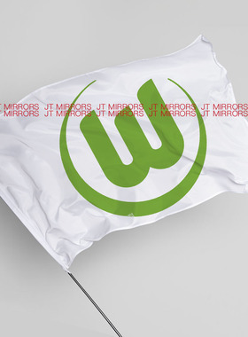 德甲联赛沃尔夫斯堡足球俱乐部球队周边应援队旗VfL Wolfsburg