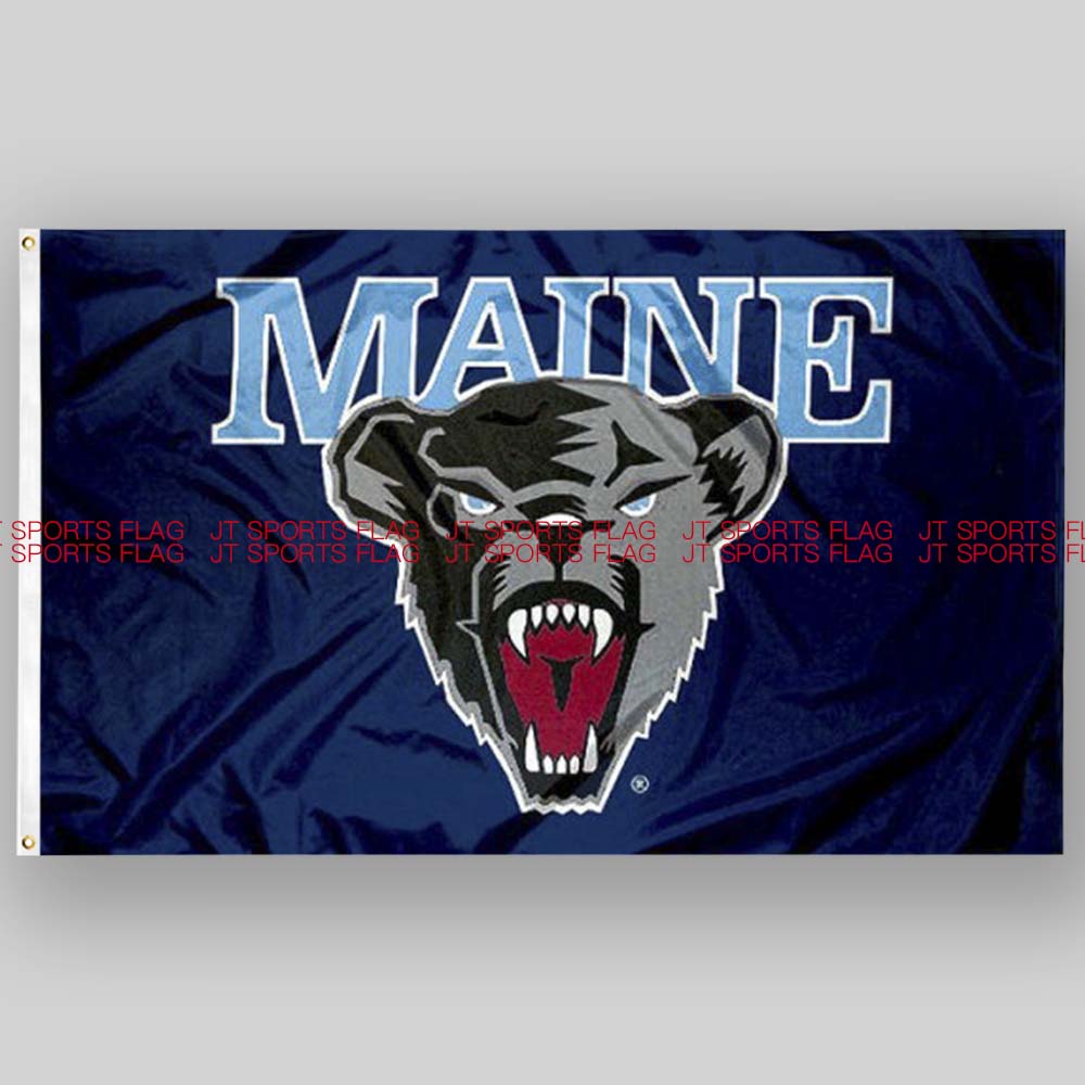 NCAA缅因州黑熊旗帜大学校旗队旗定制定做Maine Black Bears Flag 文具电教/文化用品/商务用品 旗帜 原图主图