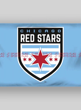 NWSL国家女子足球联赛芝加哥红星俱乐部Chicago Red Stars队旗ins