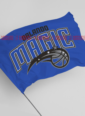 NBA奥兰多魔术篮球俱乐部青少年学生周边队旗定制Orlando Magic