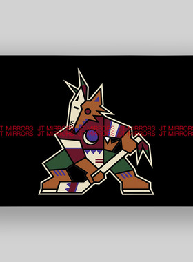 NHL美国亚利桑那州土狼队曲棍球冰球俱乐部队旗Arizona Coyotes