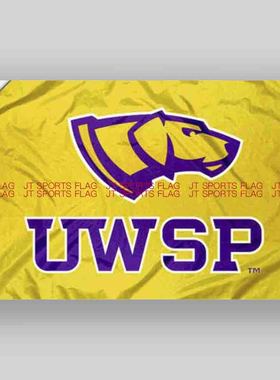 NCAA史蒂文斯指针旗帜大学队旗UW Stevens Point Pointers Flag