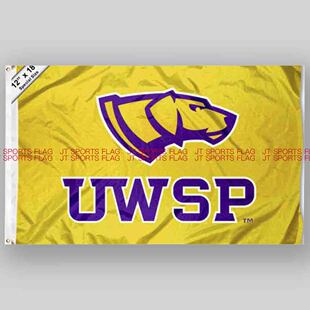 NCAA史蒂文斯指针旗帜大学队旗UW Stevens Point Pointers Flag