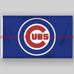 MLB美国芝加哥小熊队棒球俱乐部队旗旗帜定做Chicago Cubs flags