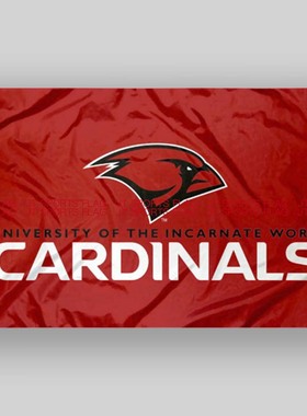 NCAA化身字红衣主教旗大学队旗Incarnate Word Cardinals Flag