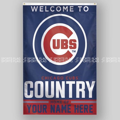 MLB美国芝加哥小熊队棒球俱乐部冠军队旗旗帜定做Chicago Cubs
