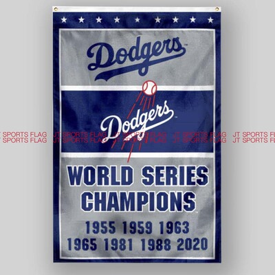 MLB美国洛杉矶道奇棒球俱乐部冠军队旗定制Los Angeles Dodgers