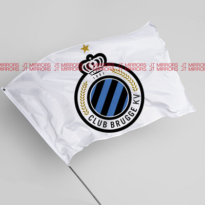 欧冠联赛布鲁日足球俱乐部球队周边应援队旗定做Club Brugge KV