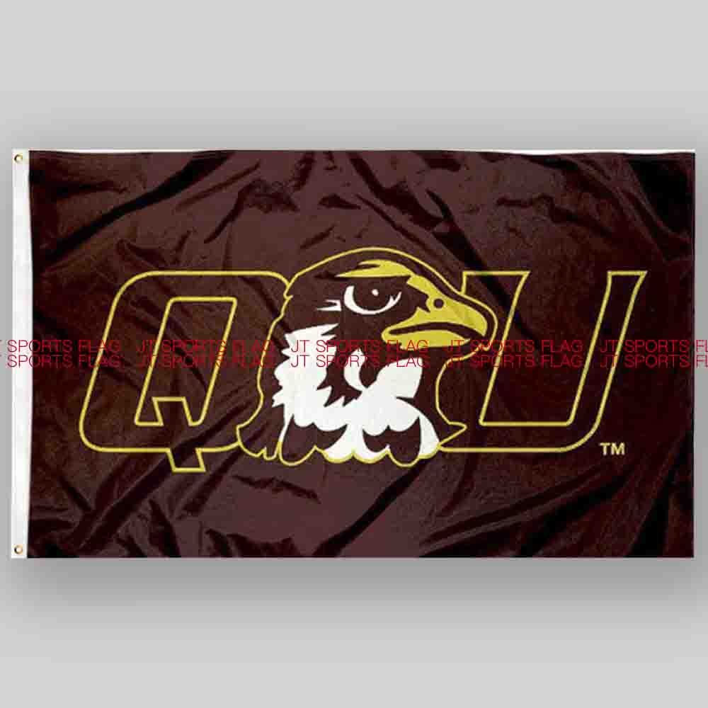 NCAA昆西老鹰队旗帜大学校旗班旗队旗定做Quincy Hawks Flag