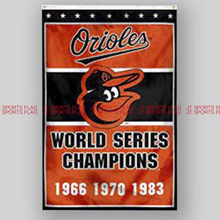 MLB美国巴尔 Orioles 摩金莺队棒球俱乐部冠军队旗旗帜Baltimore