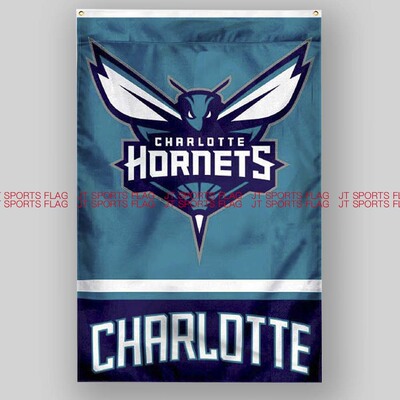 NBA夏洛特黄蜂篮球俱乐部球队冠军旗帜队旗定制Charlotte Hornets