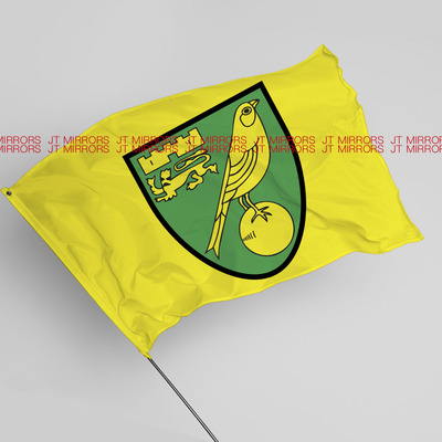英超诺维奇金丝雀足球俱乐部球队周边队旗Norwich City F.C. flag