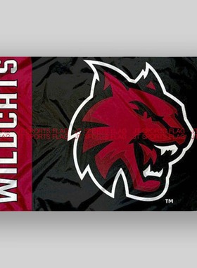 NCAA华盛顿中部野猫大学队旗Central Washington Wildcats Flag