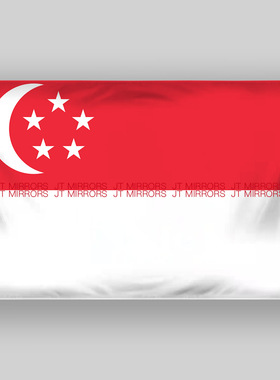 世界杯足球Singapore Flag新加坡国旗旗帜定做Flag of Singapore