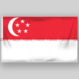世界杯足球Singapore Flag新加坡国旗旗帜定做Flag of Singapore