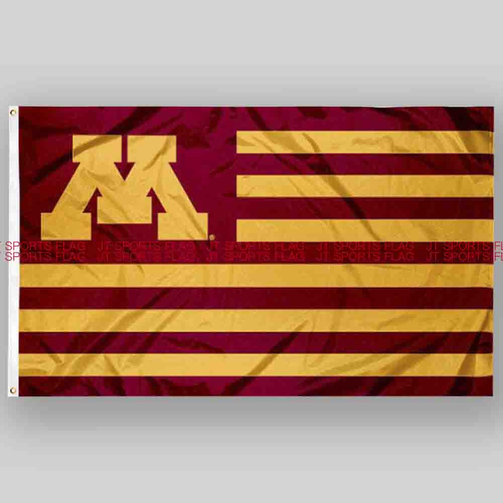 NCAA明尼苏达州地鼠旗帜大学校旗班旗队旗Minnesota Gophers Flag