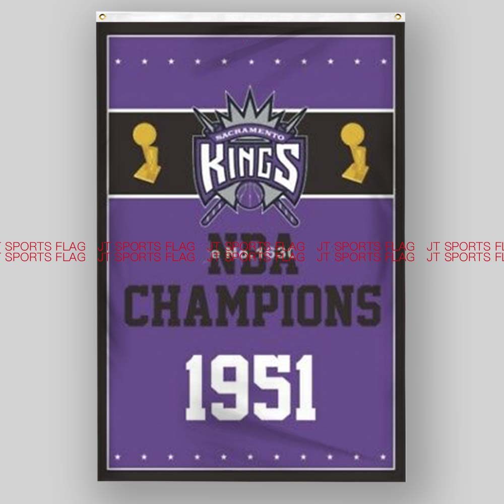 NBA萨克拉门托国王篮球俱乐部球队冠军队旗旗帜Sacramento Kings