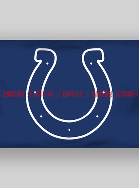 NFL美国印第安纳波利斯小马橄榄球俱乐部队旗Indianapolis Colts