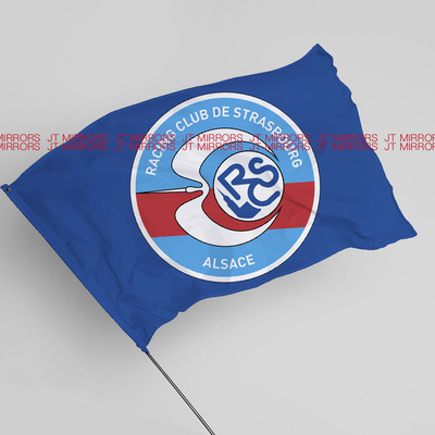 法甲联赛斯特拉斯堡足球俱乐部周边应援队旗RC Strasbourg Alsace