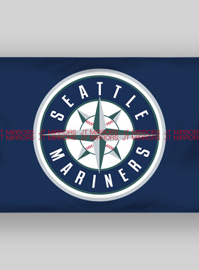 MLB美国西雅图水手队棒球俱乐部队旗旗帜Seattle Mariners flags