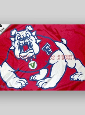 NCAA弗雷斯诺州斗牛犬大学校旗队旗Fresno State Bulldogs Flag