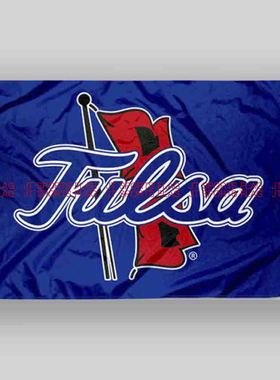 NCAA塔尔萨飓风旗帜大学校旗班旗队旗定做Tulsa Hurricanes Flag