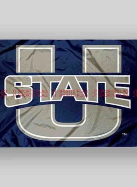 NCAA犹他州旗帜大学校旗班旗队旗定做Utah State Aggies Flag