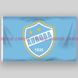 玻利维亚甲级联赛极光足球俱乐部球迷队旗定做Club Aurora flags