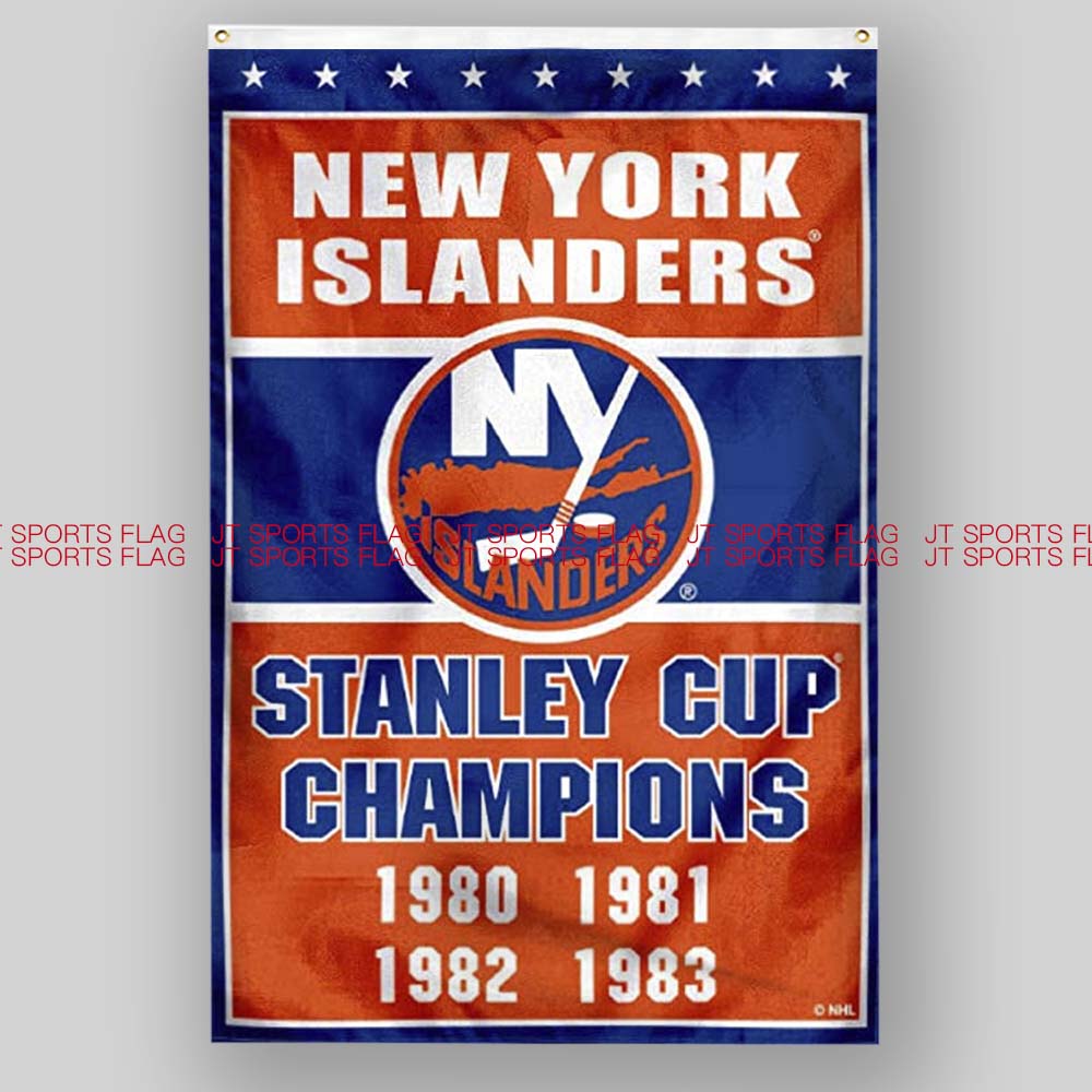 NHL美国纽约岛民队曲棍球冰球俱乐部冠军队旗New York Islanders