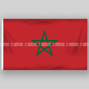 2024巴黎奥运会16强足球摩洛哥国旗队旗旗帜定制定做Morocco