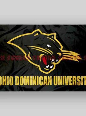 NCAA俄亥俄多米尼加黑豹旗帜队旗Ohio Dominican Panthers Flag