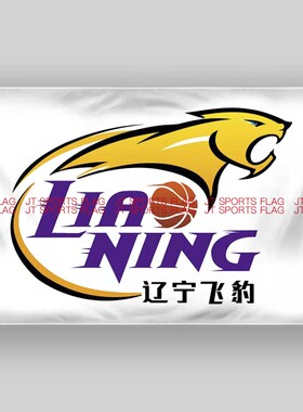 WCBA联赛辽宁衡业衡润飞豹女子篮球俱乐部青少年学生周边队旗旗帜