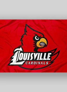 NCAA路易斯维尔红雀旗帜大学校旗队旗Louisville Cardinals Flag